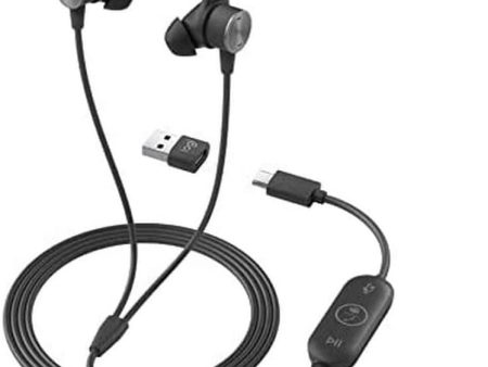 Logitech Zone Wired Earbuds Teams 3.5mm  Type-C  USB-A For Sale