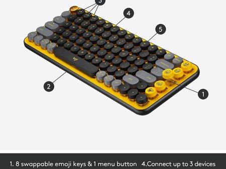 Logitech POP Keys Wireless Mechanical Keyboard With Customizable Emoji Keys For Discount