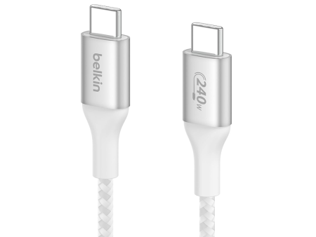 Belkin Usb-C To C Pd3.1 Cable 2M Up To 240W White For Cheap