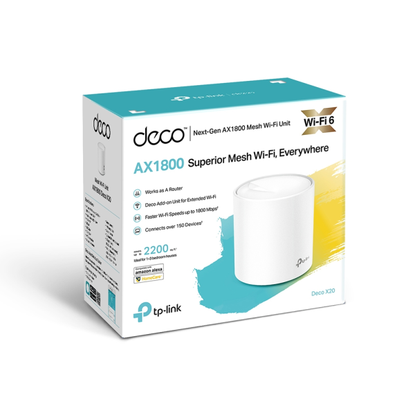 Tp-Link Deco X20(1-Pack) Wifi 6 Ax1800 Mesh Supply