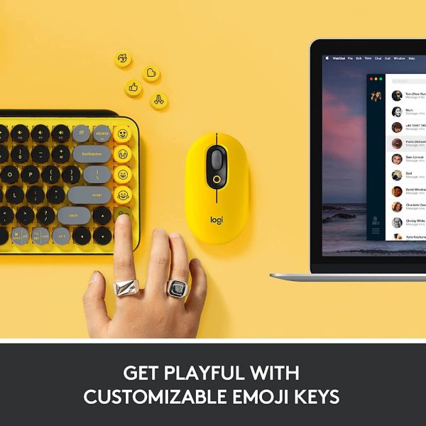 Logitech POP Keys Wireless Mechanical Keyboard With Customizable Emoji Keys For Discount