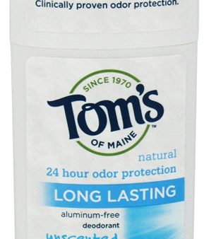 TOM S OF MAINE - Long Lasting Deodorant Stick Unscented - 2.25 oz. (64 g) Online Hot Sale