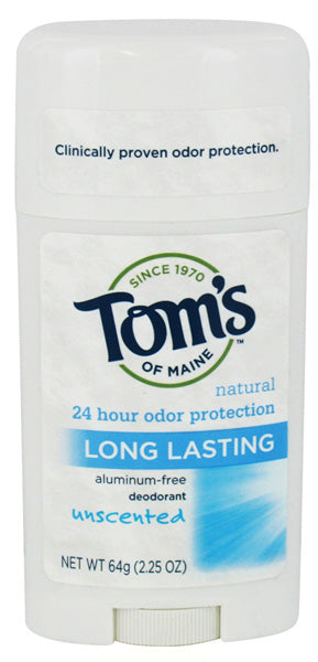 TOM S OF MAINE - Long Lasting Deodorant Stick Unscented - 2.25 oz. (64 g) Online Hot Sale