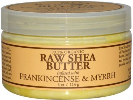 NUBIAN HERITAGE - Raw Shea Butter Infused with Frankincense & Myrrh - 4 oz. (114 g) For Discount