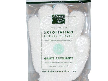 EARTH THERAPEUTICS - Exfoliating Hydro Gloves White - 1 Pair Discount