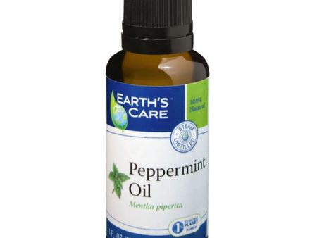 EARTH S CARE - Peppermint Oil 100% Pure & Natural - 1 fl. oz. (30 ml) Fashion