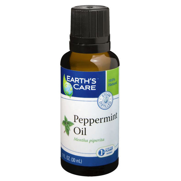 EARTH S CARE - Peppermint Oil 100% Pure & Natural - 1 fl. oz. (30 ml) Fashion