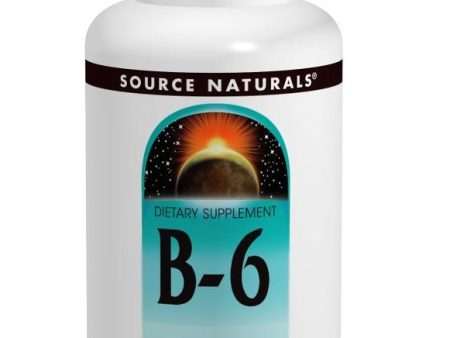 SOURCE NATURALS - Vitamin B-6 500 mg - 100 timed release Tablets Hot on Sale