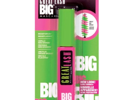 MAYBELLINE - Great Lash Big Washable Mascara 130 Blackest Black - 0.34 fl. oz. (10 ml) For Sale