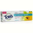 TOM S OF MAINE - Botanically Bright SLS-free Whitening Paste Peppermint - 4.7 oz. (133 g) Hot on Sale