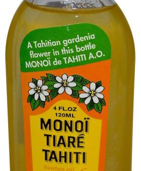 MONOI TIARE - Coconut Oil Gardenia (Tiare) with SPF6 - 4 fl oz (120 ml) For Cheap