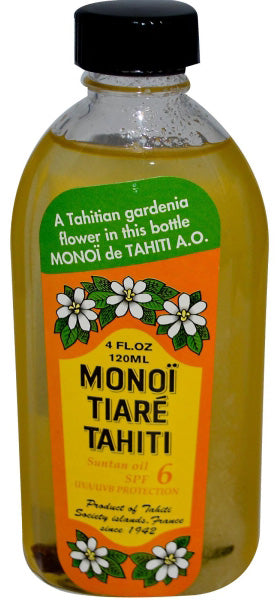 MONOI TIARE - Coconut Oil Gardenia (Tiare) with SPF6 - 4 fl oz (120 ml) For Cheap