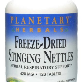 PLANETARY HERBALS - Freeze-Dried Stinging Nettles 420 mg - 120 Tablets Online Hot Sale