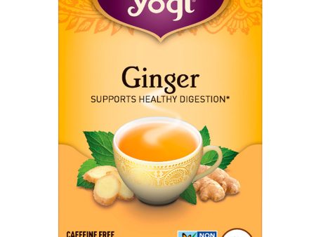 YOGI TEA - Ginger Organic Tea - 16 Tea Bags For Cheap